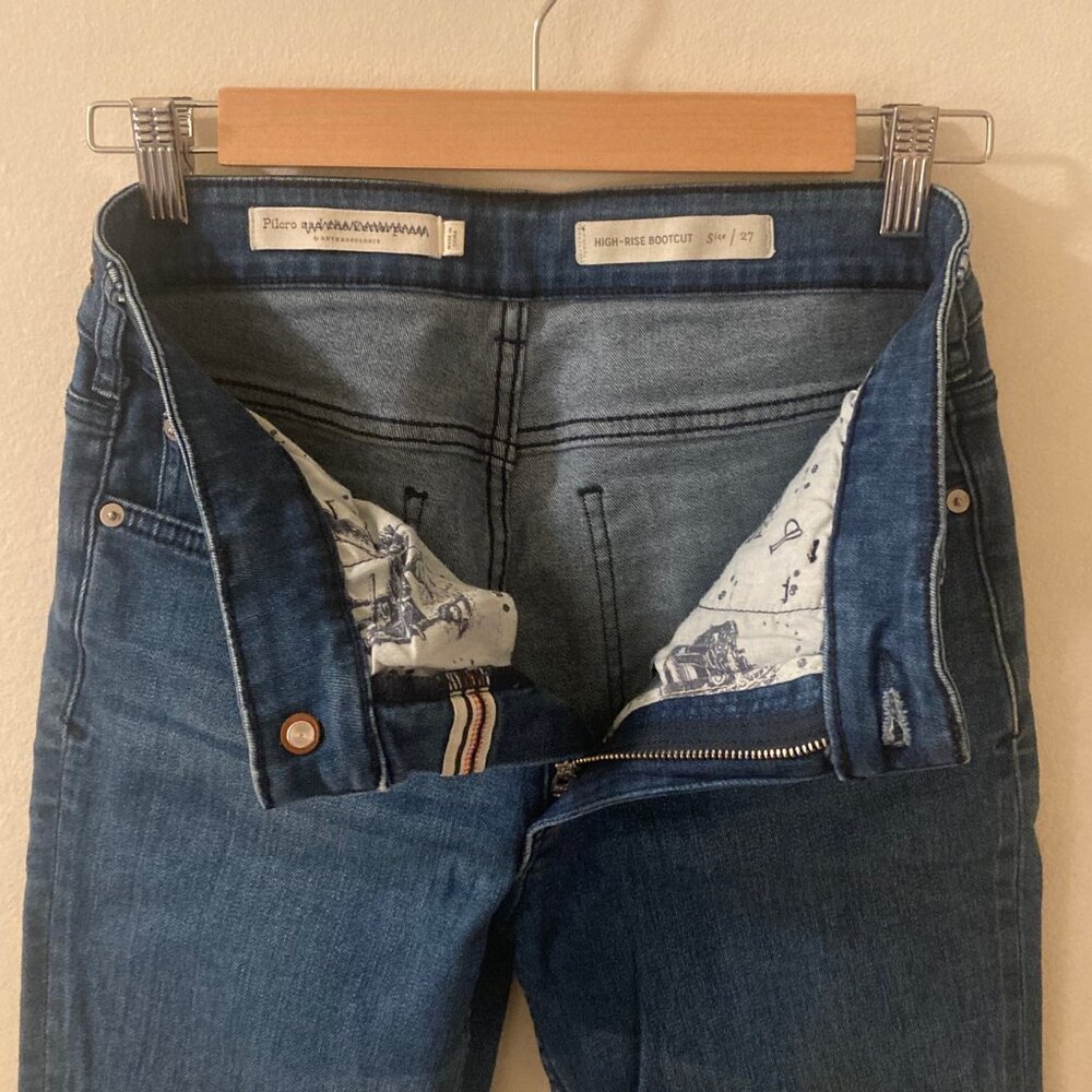 Pilcro & The Letterpress Jeans Medium Wash Blue Boot Cut Comfy Woman's Size 27